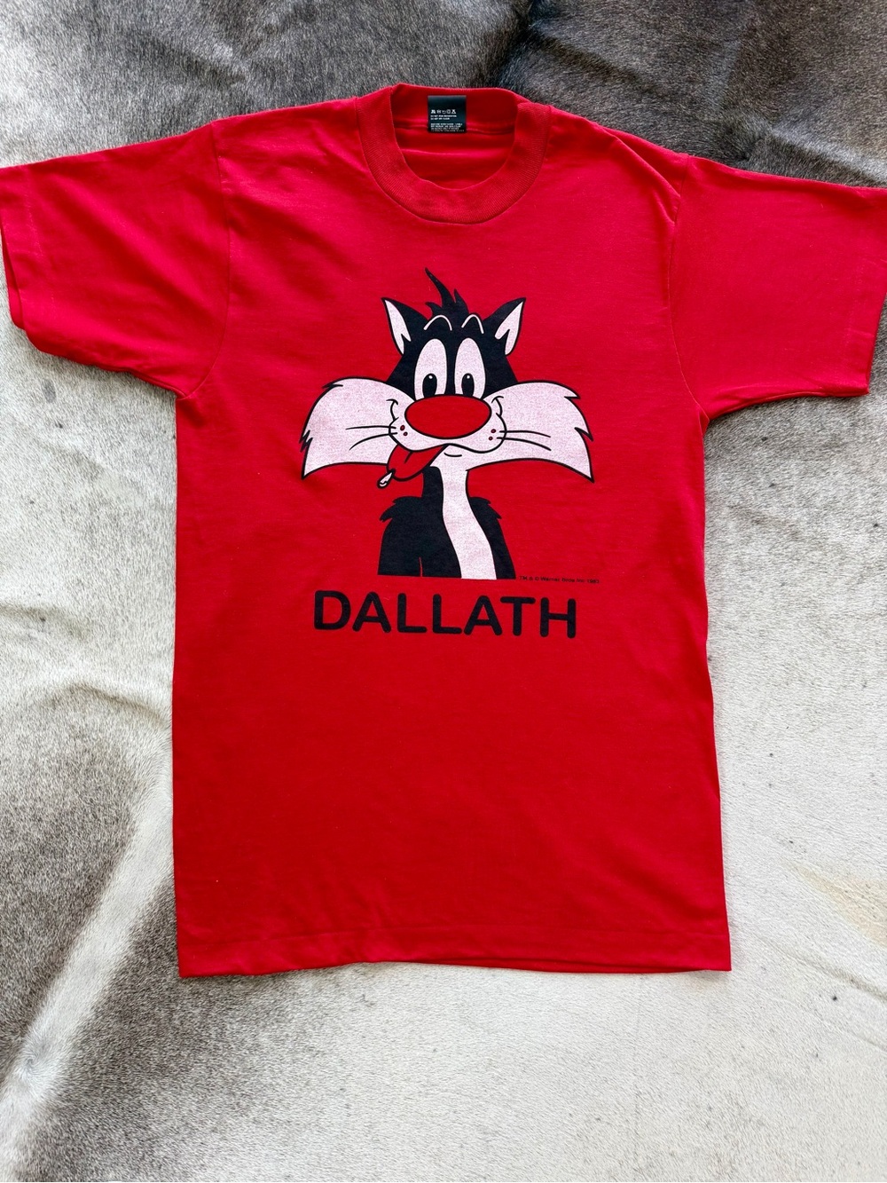 Looney Tunes Sylvester The Cat Graphic Tee Dallas Print Loony Toons Warner Bros